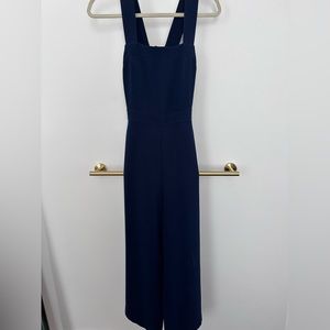 Madewell Navy Wide Leg Jumpsuit